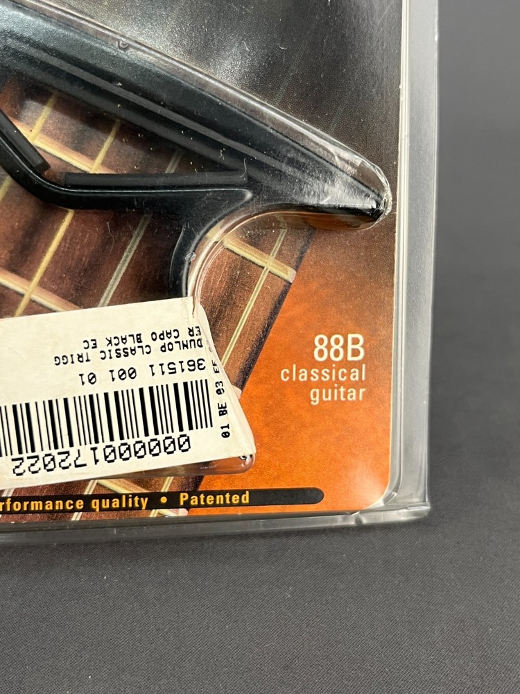 (2) Dunlop Classical Guitar Trigger Capo - Black 88B (6E)