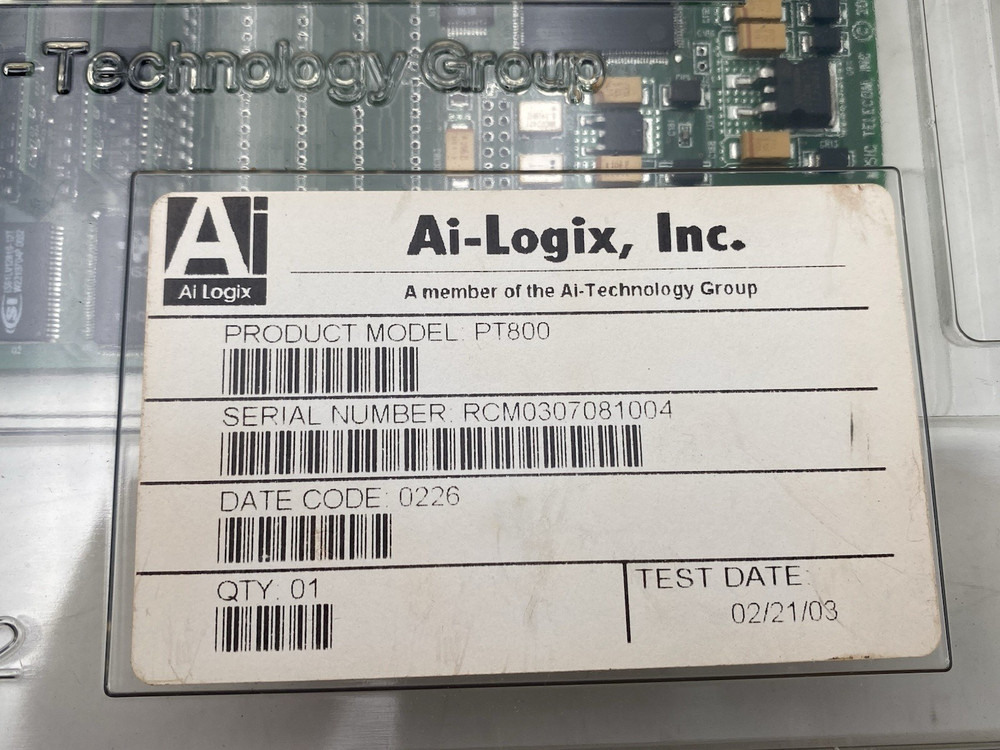 AI-LOGIX PT800 SmartWORKS CARD