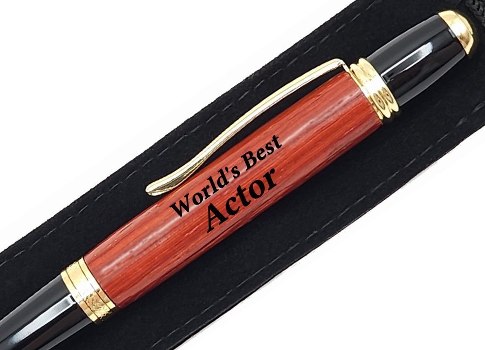 Gift For Actor World's Best Actor Present Engraved Pen