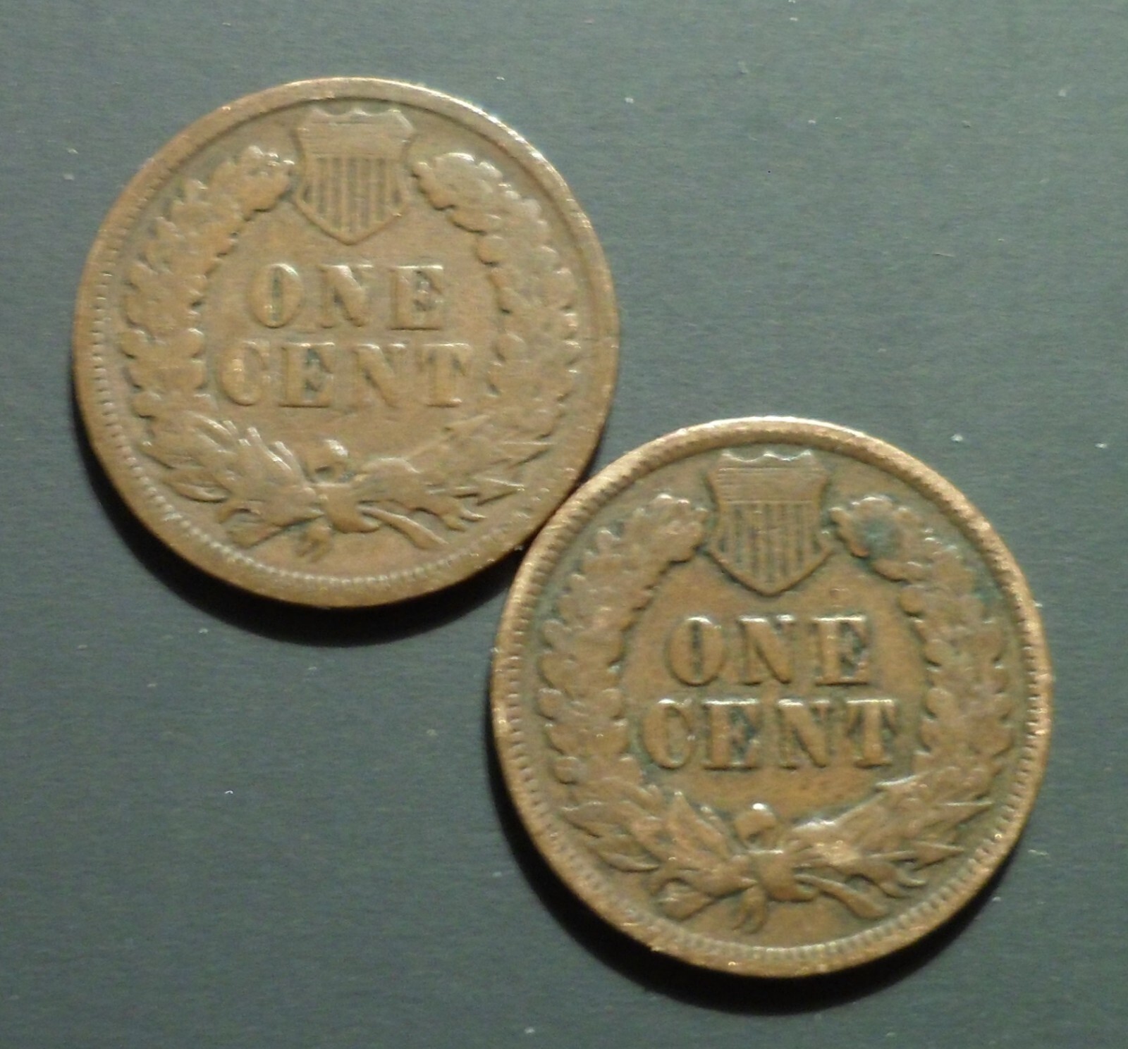 Original Historic FNB Denver Wheat Roll 2 Indian Cent Ends Vintage 50 Penny Find