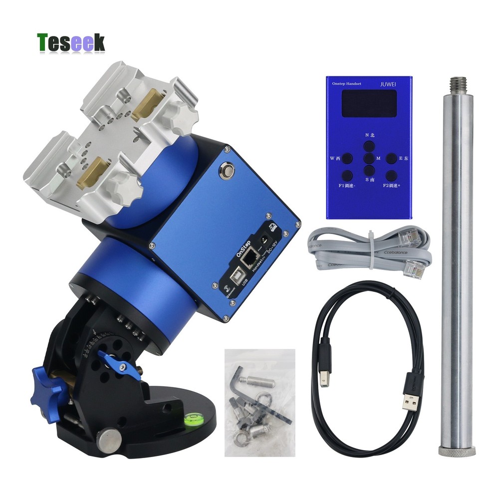 JUWEI-17 Blue Harmonic Equatorial Mount w/ Wide Dovetail Groove+ Hand Controller