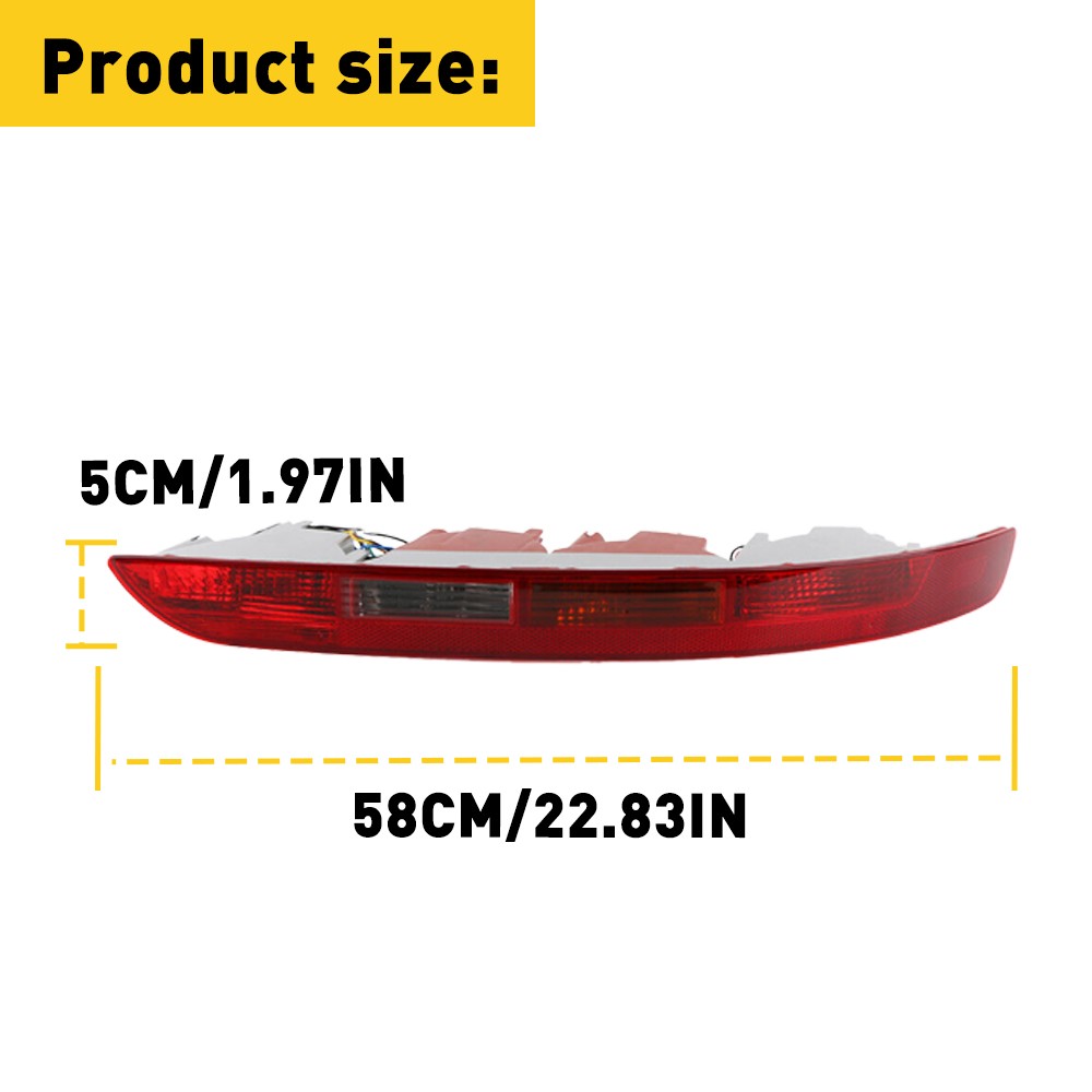 Right Side For 2009-2016 Audi Q5 Rear Bumper Lower Light Tail light Reverse Lamp