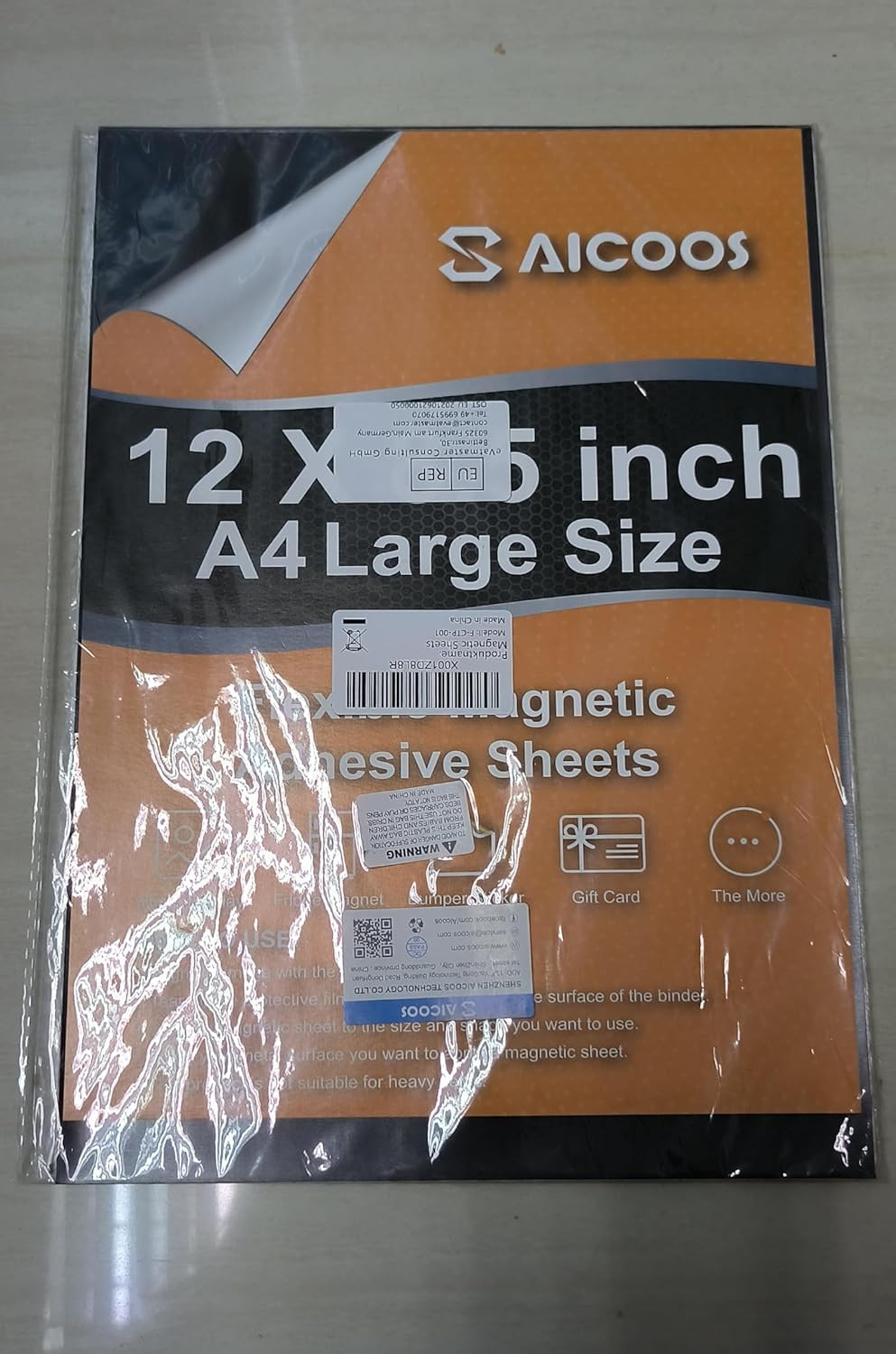 Magnetic Sheets with Adhesive Backing - Easy to Cut Magnet Sheet for Photos, Sti