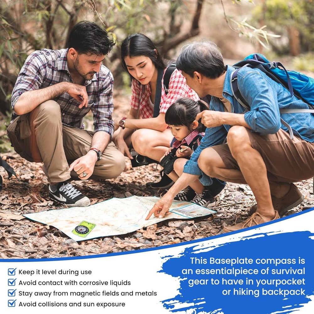 Mini Compass Hiking Survival Orienteering Small