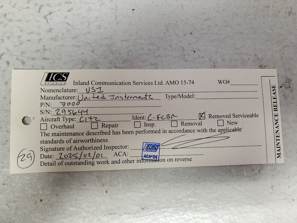 United Instruments VSI 7000