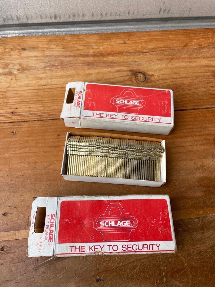 2 Boxes Original Schlage 35-101-CE Blank Keys 50 Each 100 Total Locksmith