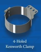 Kenworth 4-Hole Clamp, 8 Inch