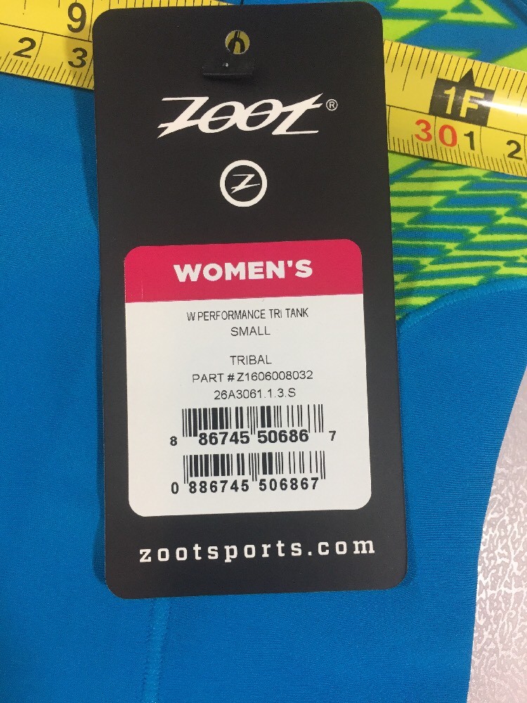 Zoot Womens Performance Tri Top Small S (5881)