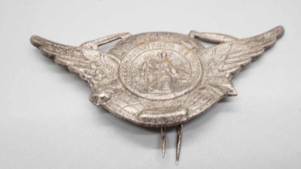 Pre-WWII 1930s Christian St. Christopher Automobile, Train, Blimp Air Ship Medal