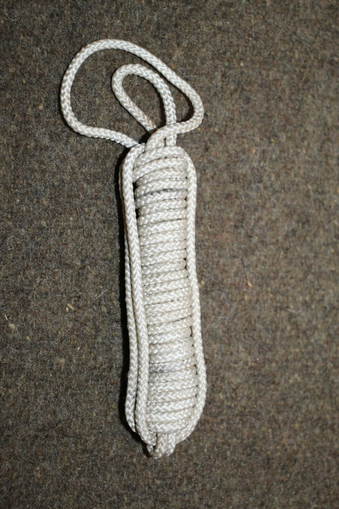 Original WW2 U.S. Army GI's Small Size White Rope Tied Like Paratrooper Rope