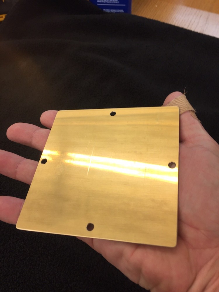 MULTI DIRECTION SCROLL WORK SOLID BRASS ENGRAVING PLATE FOR NEW HERMES FONT TRAY