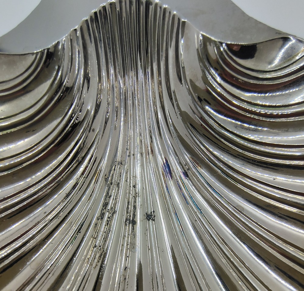 Sheffield Silver Plate Shell Bowl Dish Reproduction Design 1700-1800 Made In USA