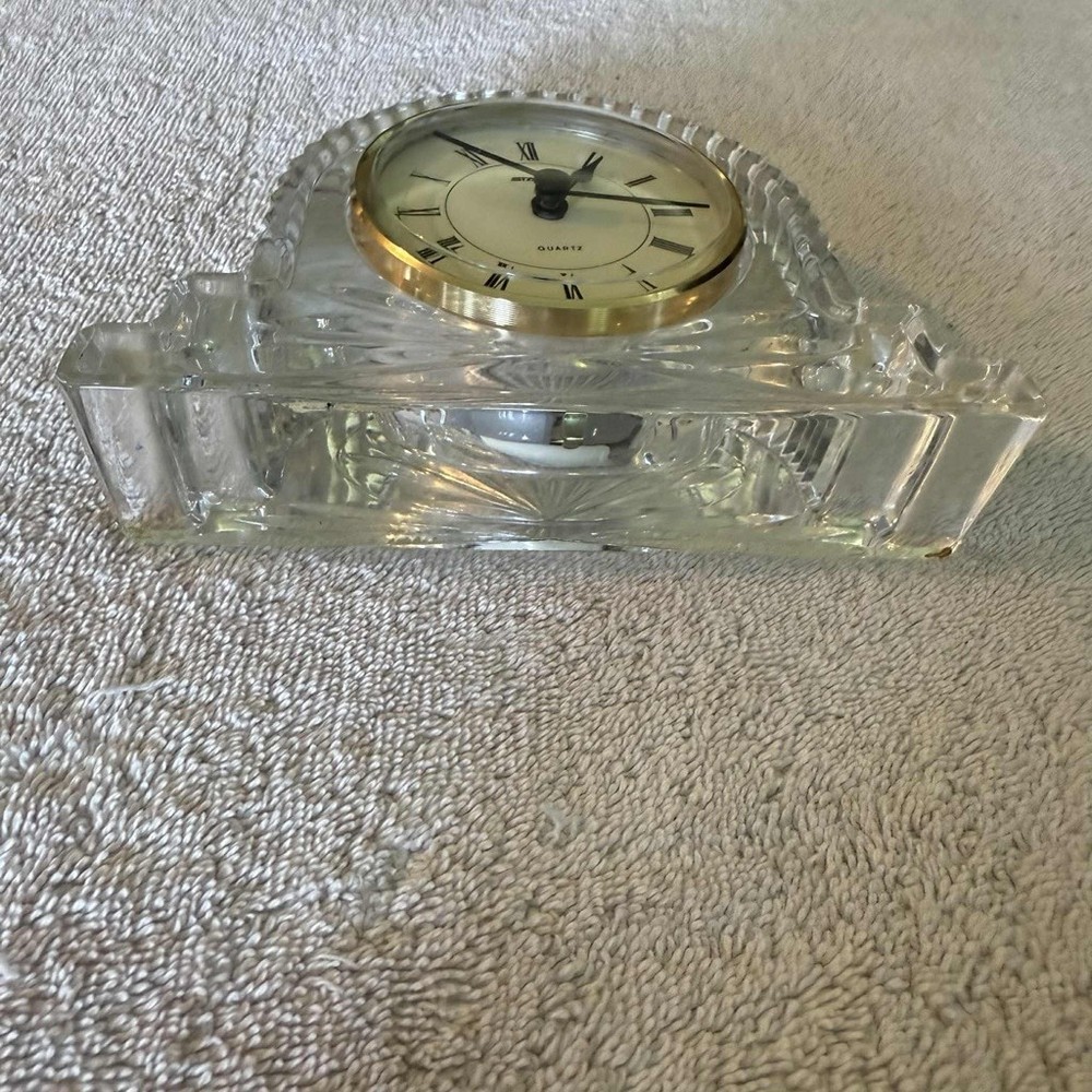 Staiger Quartz Clock Clear Tabletop Desk Shelf Decor