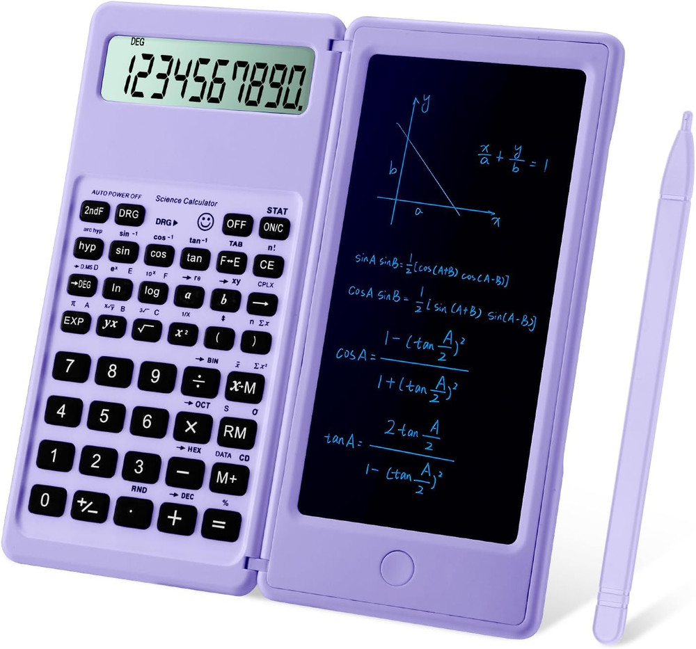 Scientific Calculators for Students, 10-Digit Large Screen, Math Calculator with
