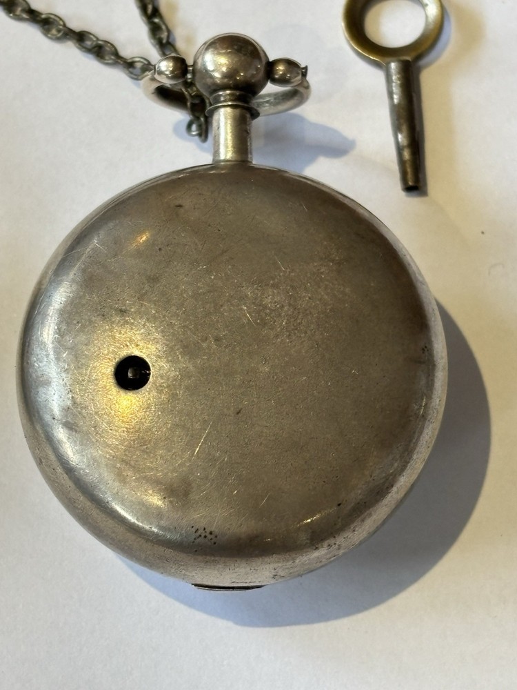 Georgian Pair Cased Silver Fusee Pocket Watch
