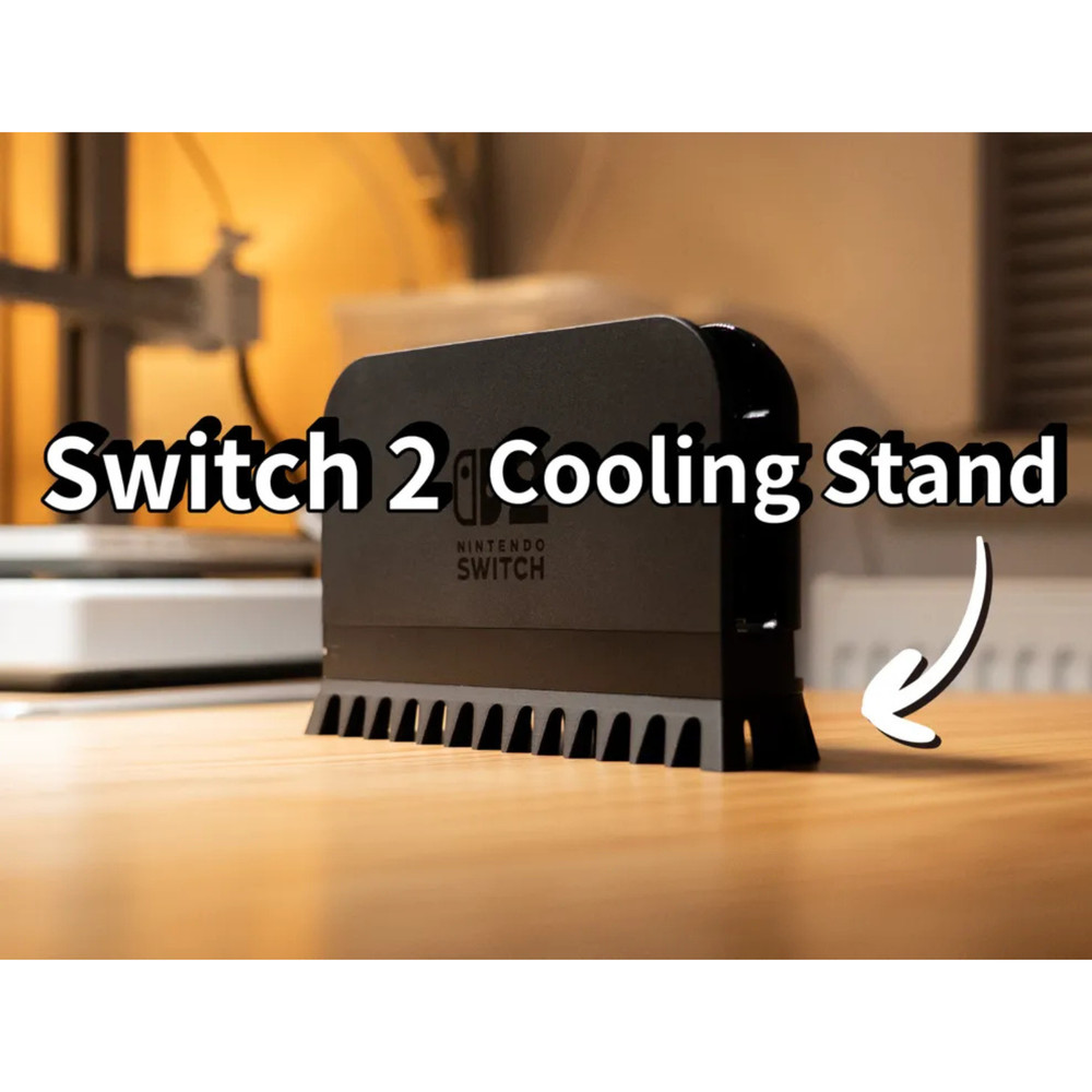 Cooling Base Desktop Bracket Game Console Stand for Switch 2 TV Mode 3D Printed