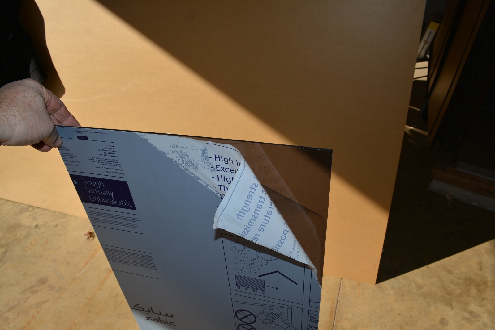 Polycarbonate Lexan Sheet Dark Gray Smoked 1/8" Color #7135 CHOOSE A SIZE