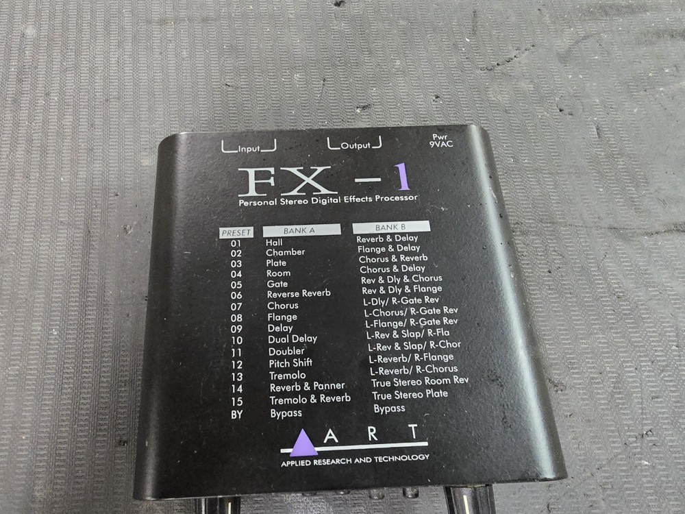 Applied Research Technology ART FX-1 Personal Stereo Digital Effects Processor