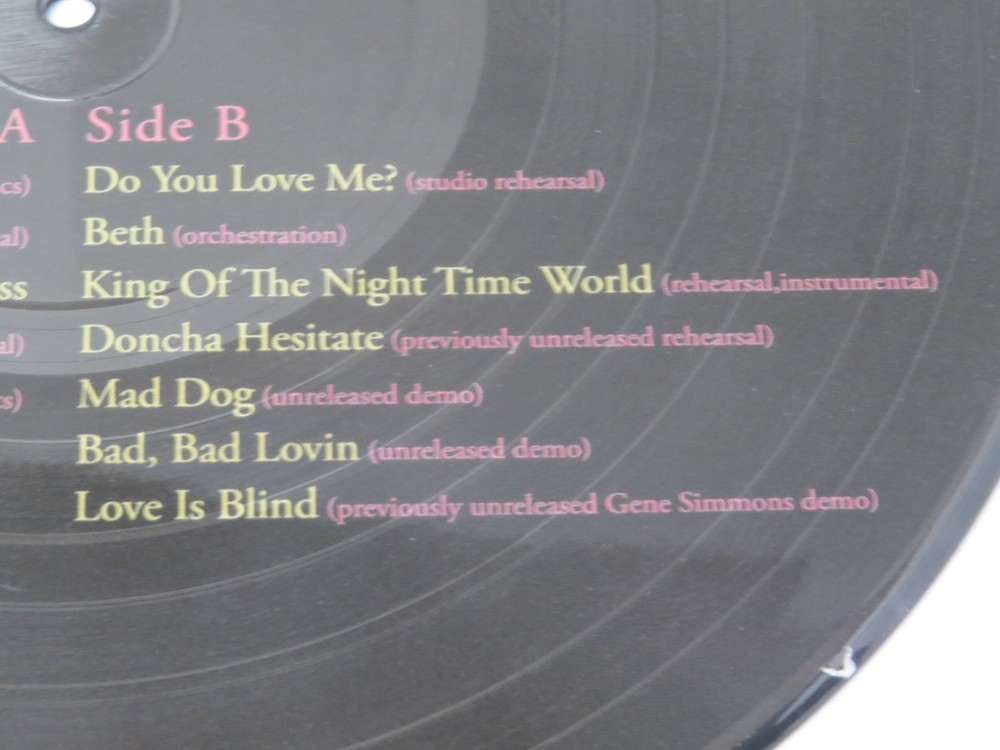 KISS DESTROYER DEMOS PICTURE DISC RECORD LP