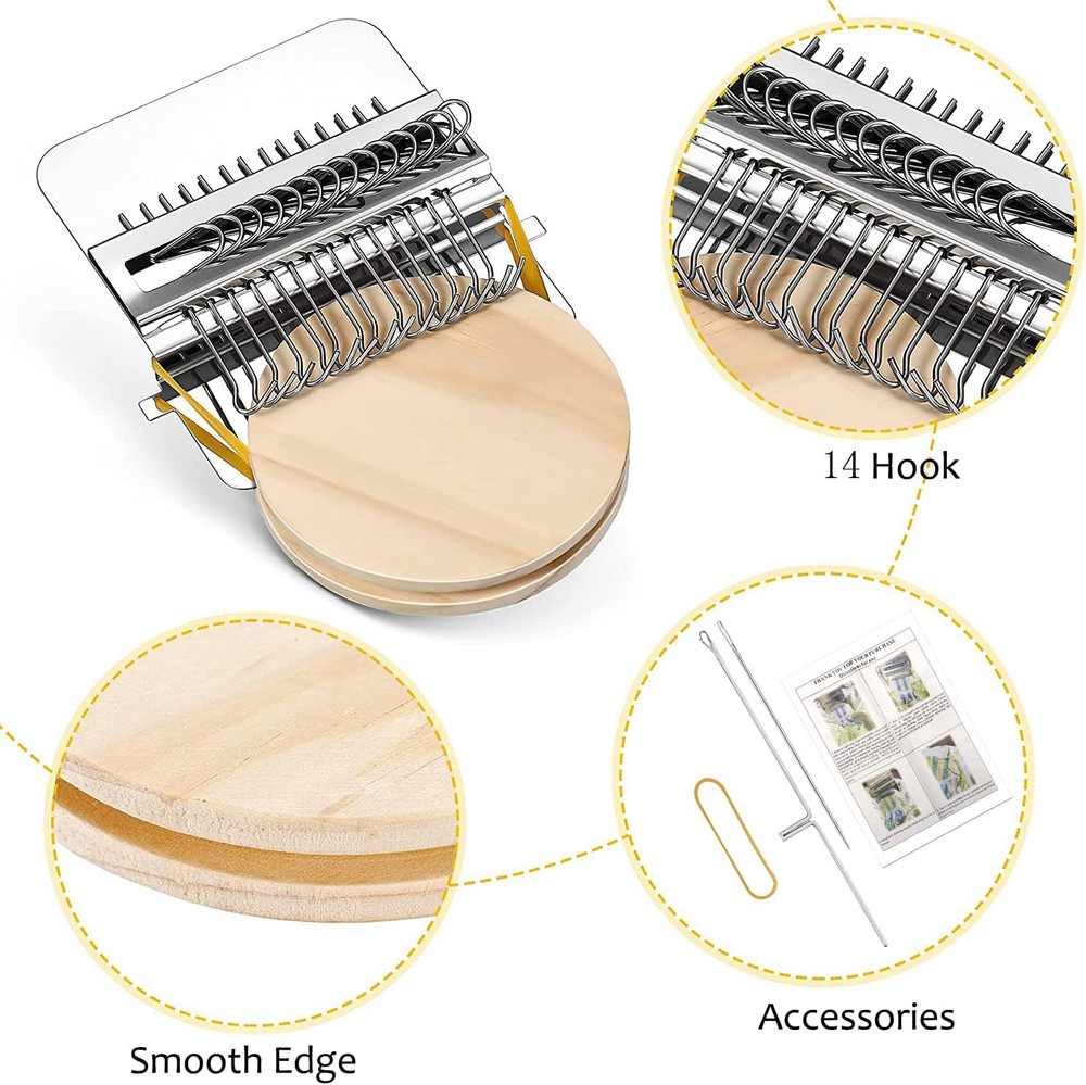 Small Loom Speedweve Type Weave Tool,Darning Loom Quickly Mini Mending Convenien