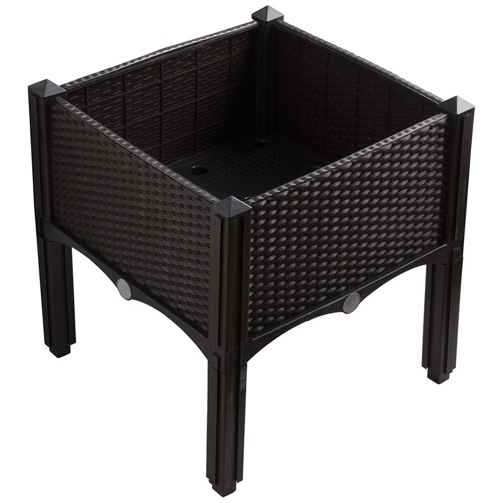 NEW! Modern Home Raised Planter Kit - Stackable Modular Flower/Garden Bed Kit