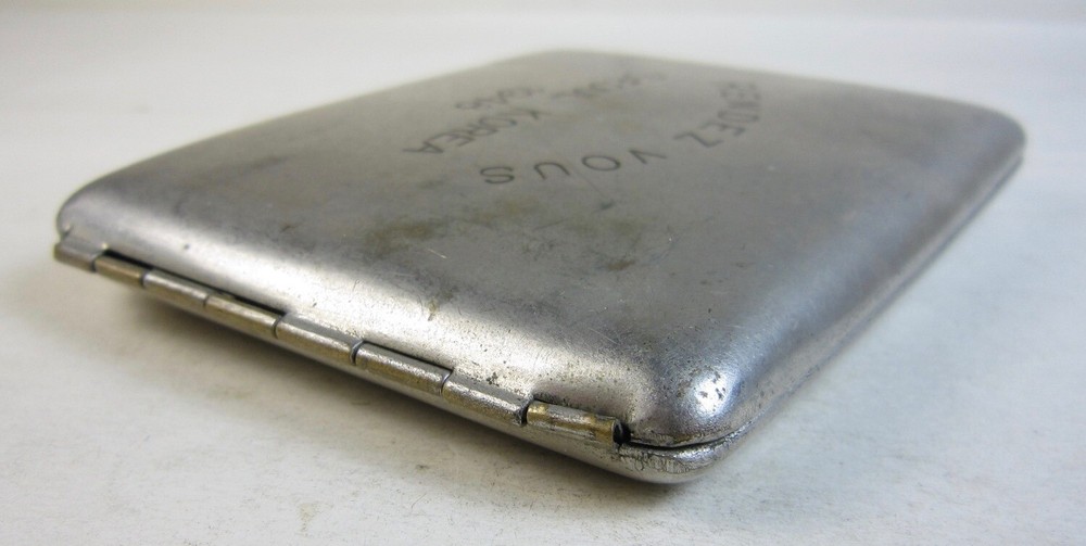 1948 WWII Era Army XXIV Corps Cigarette Case Rendezvous Seoul Korea