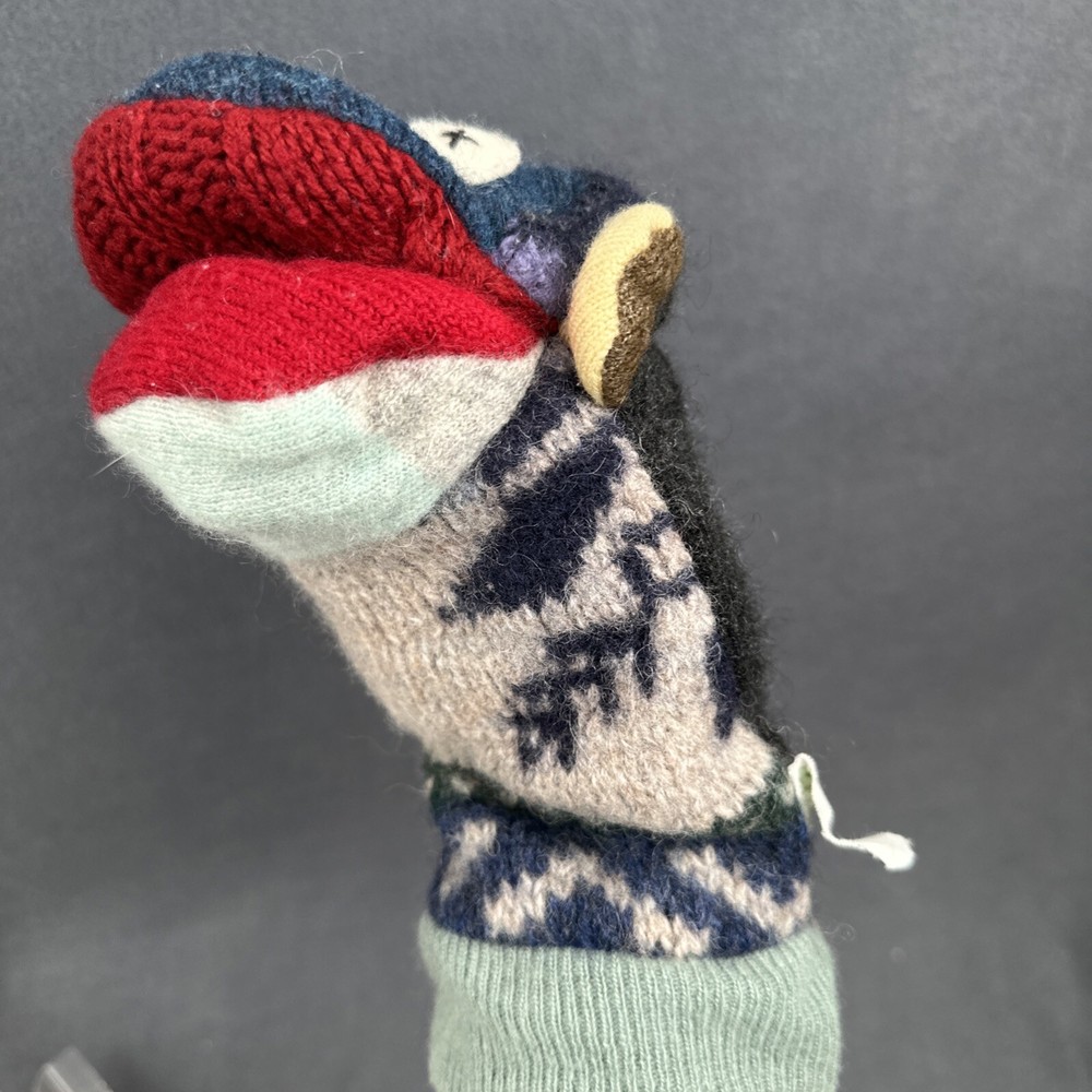 Cate & Levi Monkey Knit Wool Hand Puppet