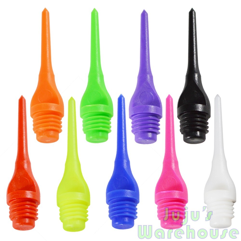Dart Tips - BIG 1/4" Threading Plastic Keypoint - Your Choice of Color & QTY