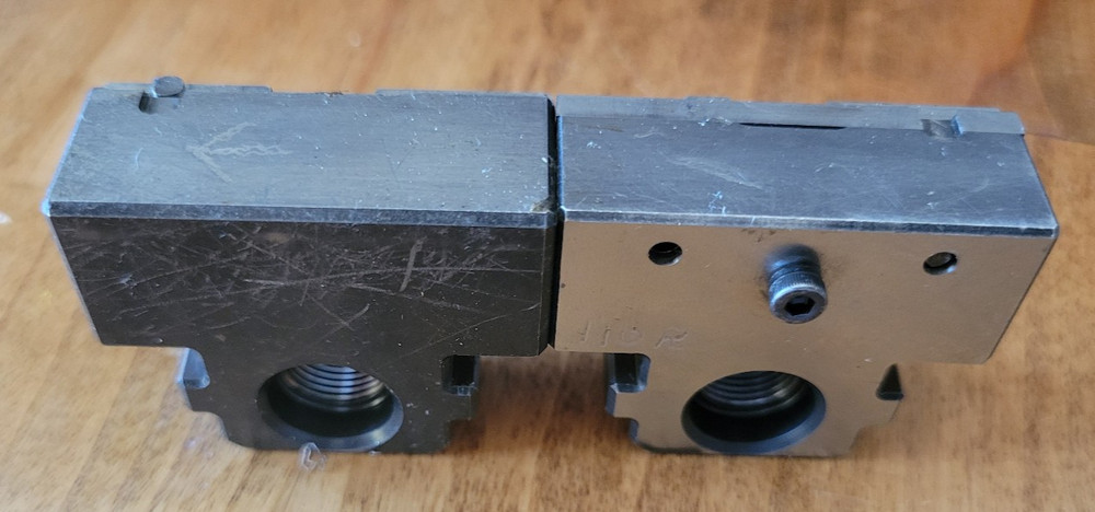 Lang 47469 46mm Vise Jaws Self Centering–Quick-Point / Zero-Point, Pinned Insert