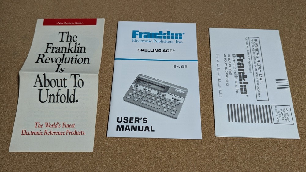 Franklin Spelling Ace Third Ed SA-98