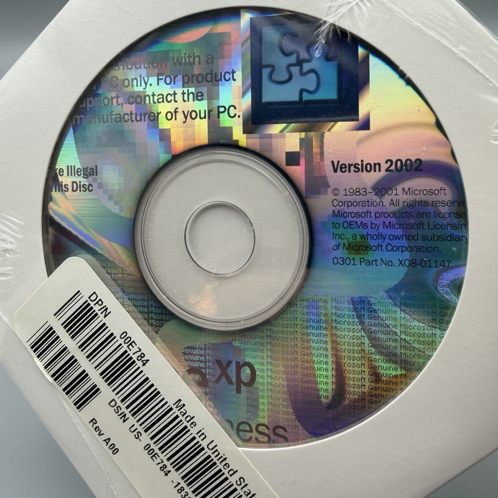 Microsoft Office XP Small Business Software 2002 CD Dell OEM Sealed w/ Key
