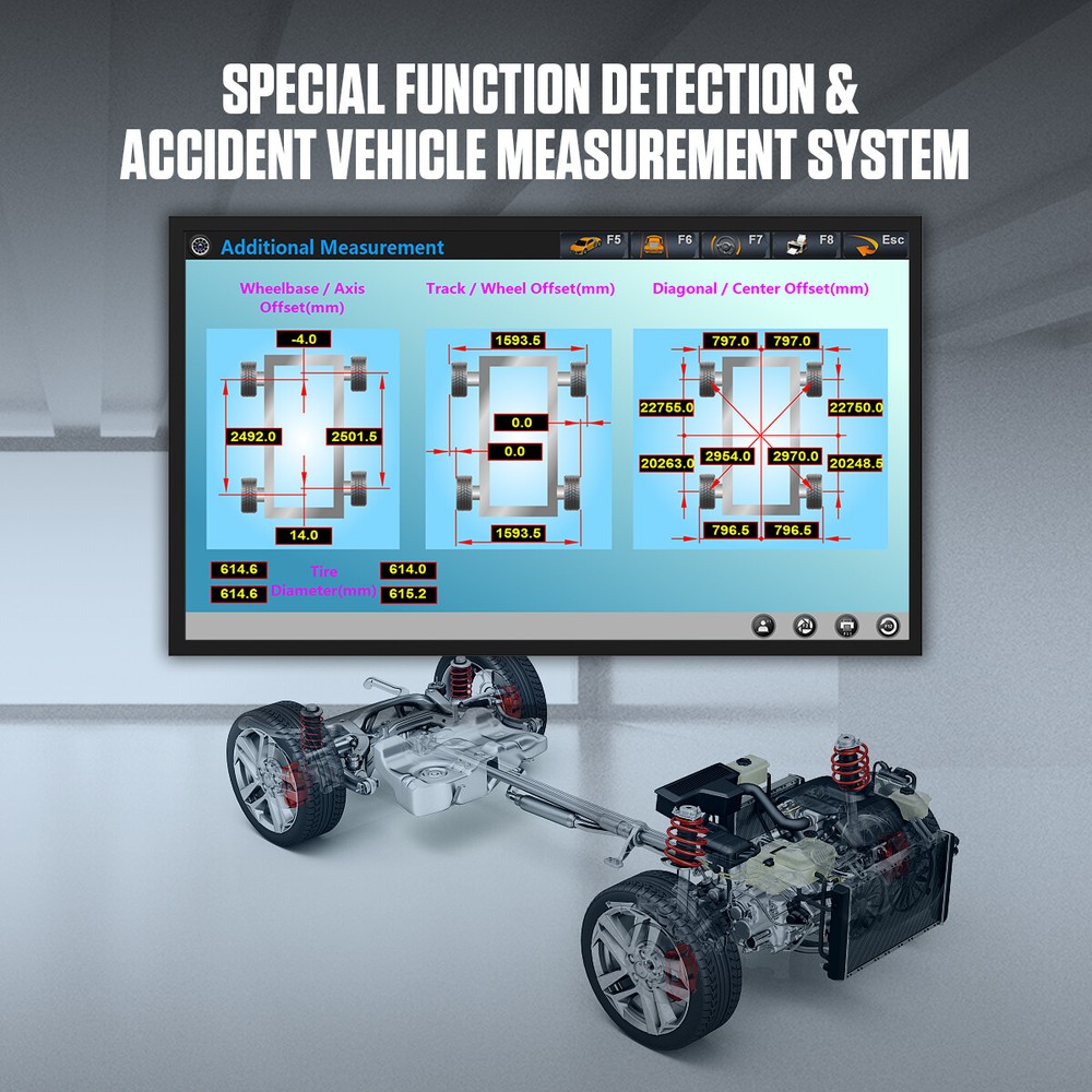 Car Wheel Alignment Machine 3D Tire Aligner System Fully Automatic Positioner