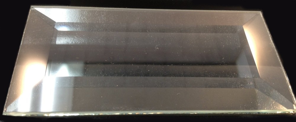 2" x 4" Clear Glass Rectangular Bevels Box of 30 B24