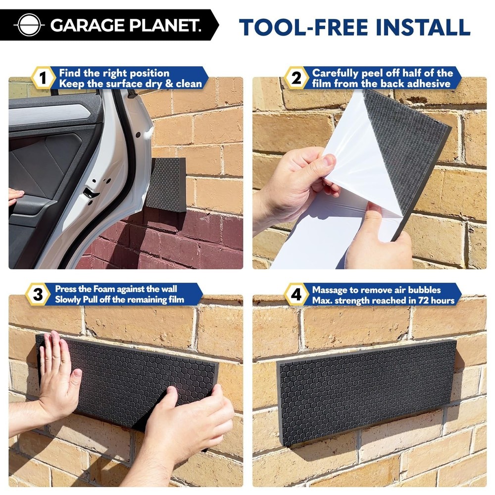 M2 Garage Wall Protector Car Door Wall Protector, Tool-Free, Designed in Aust...