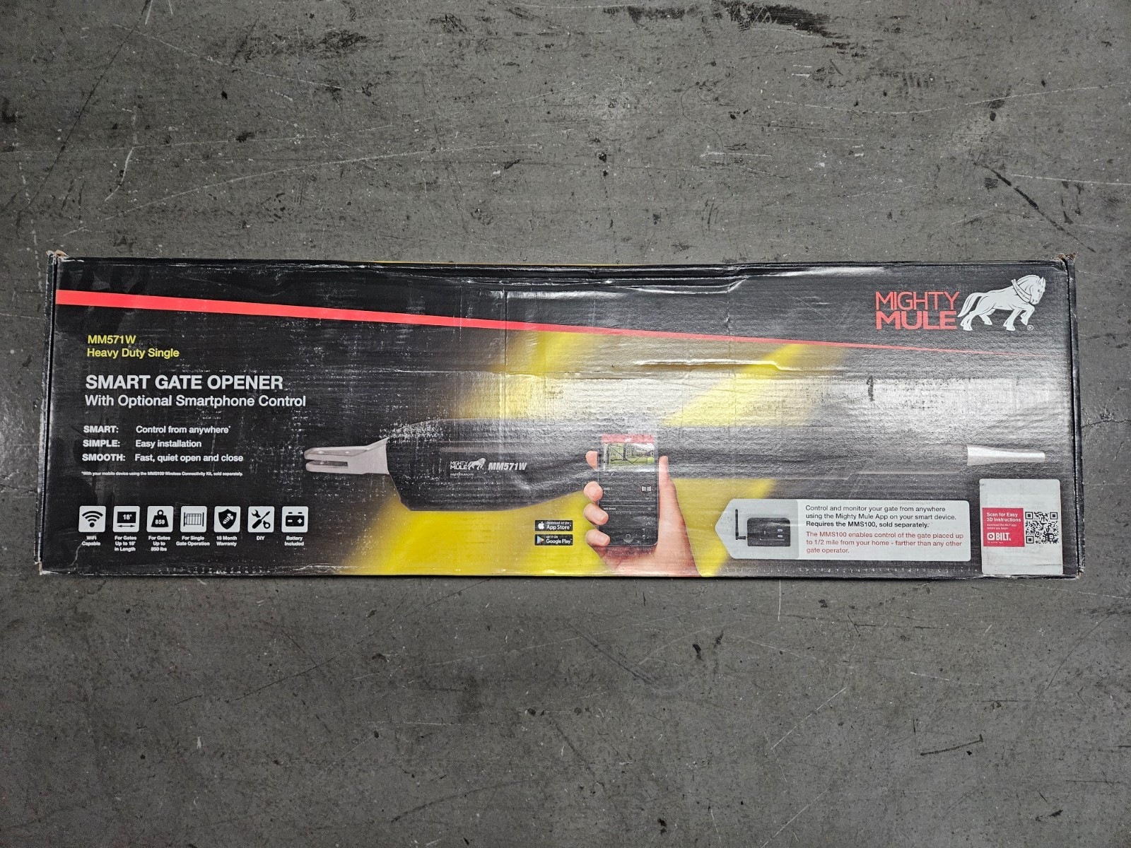 Brand NEW Mighty Mule MM571W Heavy Duty Single Swing Automatic Gate Opener