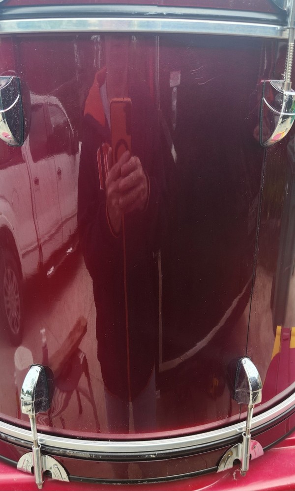 PEACE BASS DRUM/ RED WINE