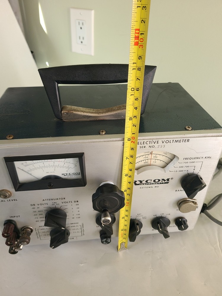 Rycom Instruments 3131 Selective Level Meter, Powers Up, AS IS UNTESTED