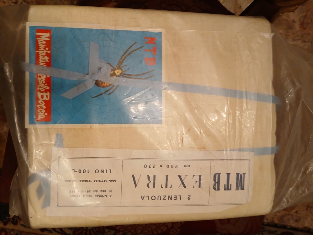 New 100% Antique Linen Double Sheets.