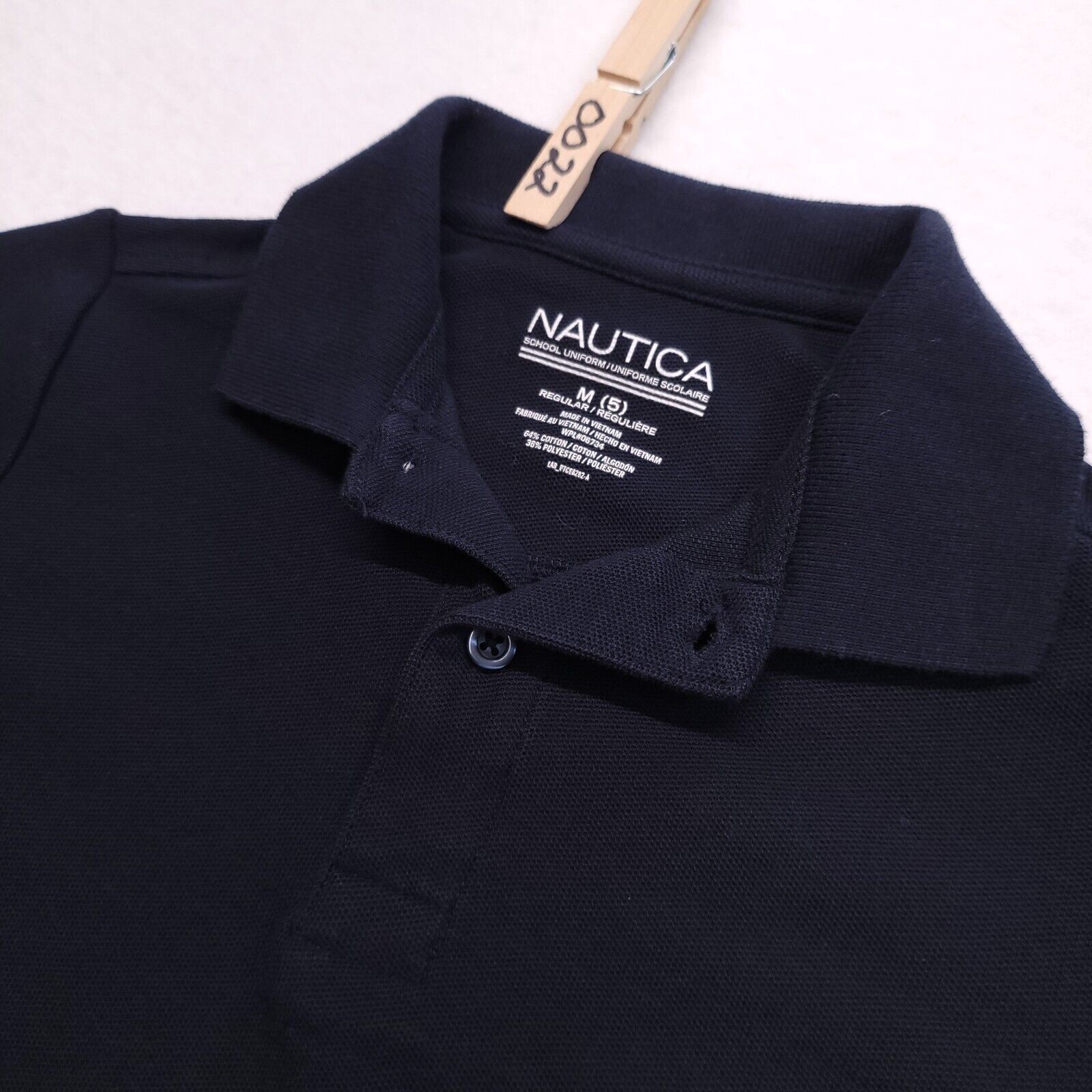 Nautica Casual Short Sleeve Collared Polo Shirt Youth Boys Size M 5 Blue
