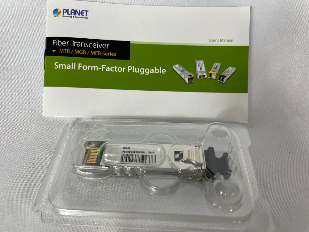 Planet Small Form-Factor Pluggable MFB-FX - 125 MBPS - open box see pics