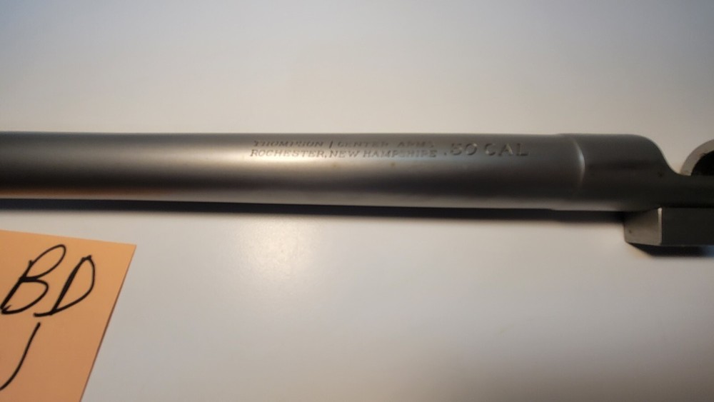 T/C Black Diamond .50 Cal. Inline Muzzleloader Nickel Barrel W/O Breech Plug (1)