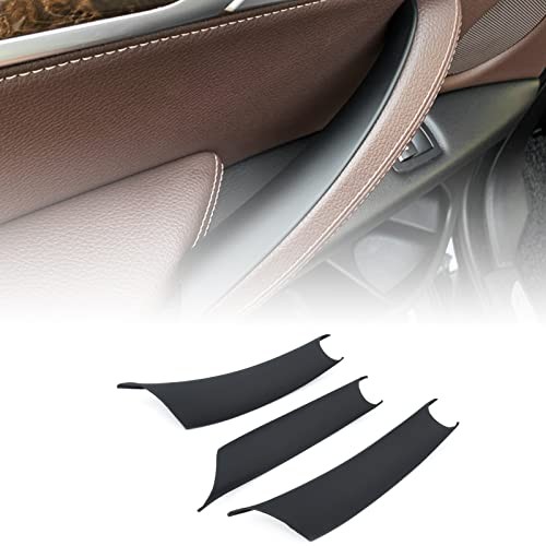 Door Pull Handle Cover Compatible with BMW X5 Series E70/E70 LCI 2008 Black