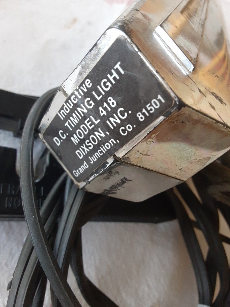 Vintage Dixson D.C. Inductive Timing Light Model #418 Plastic Housing