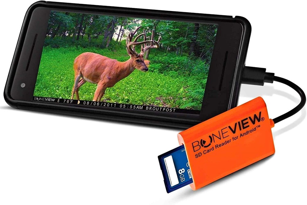 SD Card Reader Type C USB Trail Camera Viewer for Android Game Cam Phones