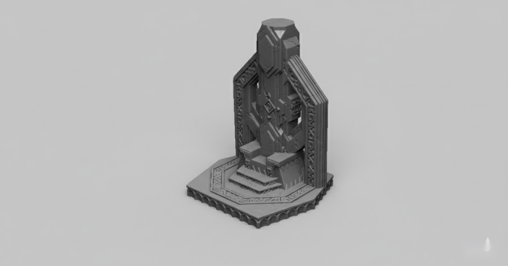 Dwarven Throne B - 28mm DND/Wargame/RPG Terrain
