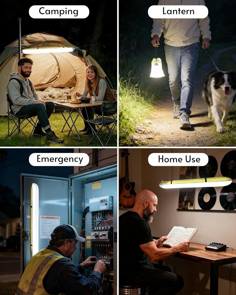 Inflatable Solar Camping Lantern,USB Rechargeable,4 Lighting Modes,IP66 Waterpro