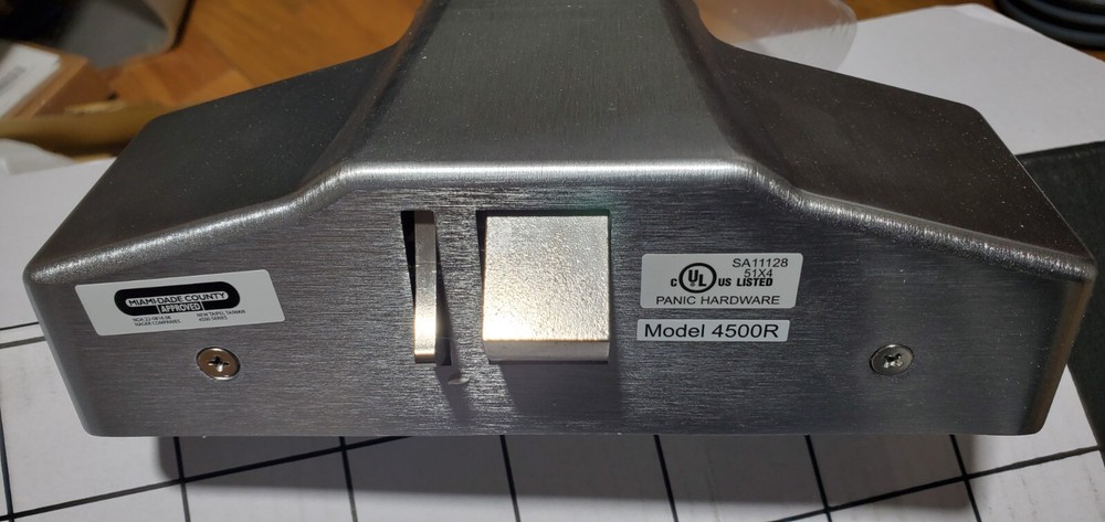 New Hager 4500 Series Push Emergency Panic Exit Device 44" Satin Chrome