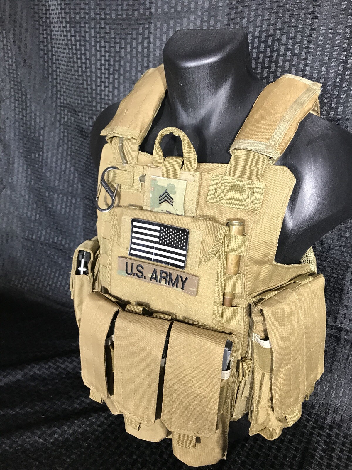 Tactical Vest COYOTE FDE Tan Plate Carrier Military Matches Multicam- Adjustable