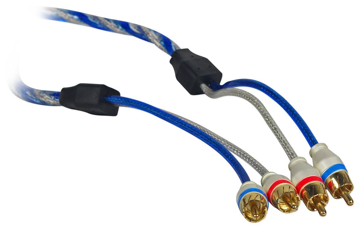 Rockville RWK4CU 4 AWG Gauge 100% Copper Complete Amp Installation Wire Kit OFC