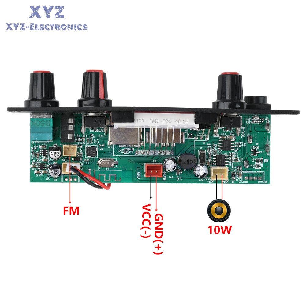 DC 3.7-5V 10W Mono Bluetooth 5.0 Audio Power Amplifier Module MP3 Decoding Board
